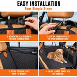 HeavyDuty Back Seat Extender, Pet Car Seat Cover, Made for 4 Door Car SUV Truck (52X25 inches) Compatible with Volvo