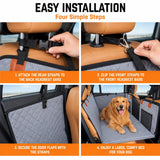 HeavyDuty Back Seat Extender, Pet Car Seat Cover, Made for 4 Door Car SUV Truck (52X25 inches) Compatible with Subaru