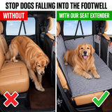 HeavyDuty Back Seat Extender, Pet Car Seat Cover, Made for 4 Door Car SUV Truck (52X25 inches) Compatible with Nissan