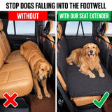 HeavyDuty Back Seat Extender, Pet Car Seat Cover, Made for 4 Door Car SUV Truck (52X25 inches) Compatible with Tesla