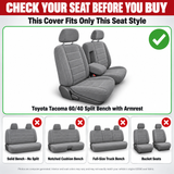 Premium Seat Cover for Toyota Tacoma Front 60/40 Split Bench Custom made