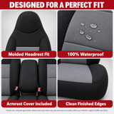 Neoprene Style Seat Cover for 1998 - 2003 Mazda B-Series High Back 60/40 Split Bench Molded H/R