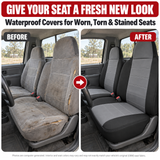Neoprene Style Seat Cover for 1998 - 2003 Mazda B-Series High Back 60/40 Split Bench Molded H/R