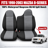Neoprene Style Seat Cover for 1998 - 2003 Mazda B-Series High Back 60/40 Split Bench Molded H/R